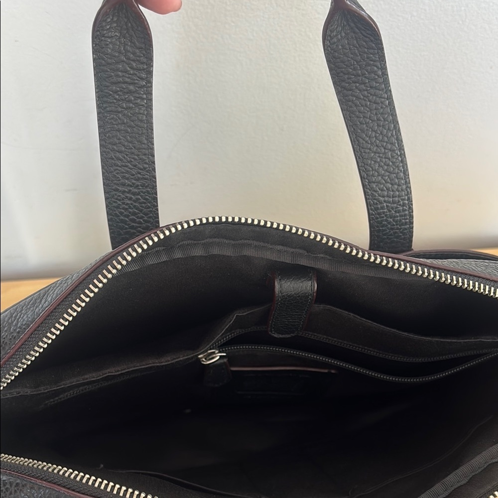 COACH Black Leather Men's Bag/ BRIEFCASE - Picture 6 of 6